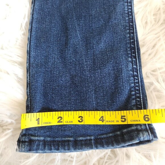 Madewell Curvy Stovepipe Jeans Womens 26T Blue‎ Straight Mid Rise Stretch 26x29" - Picture 10 of 12